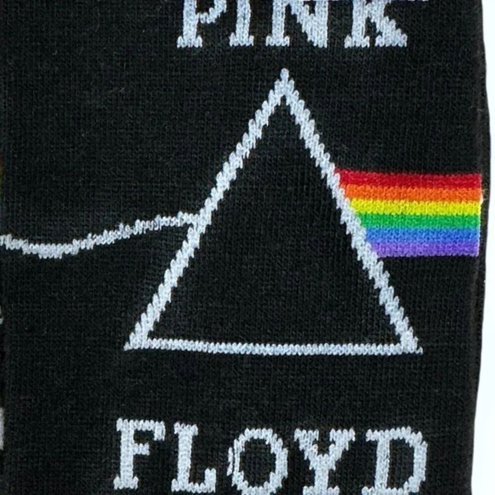 Pink Floyd Crew Socks Novelty Mid Calf Casual Dress Black Unisex Adult One Size - Picture 9 of 16